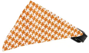 Sun Kissed Yellow Houndstooth Bandana Pet Collar Black Size 14
