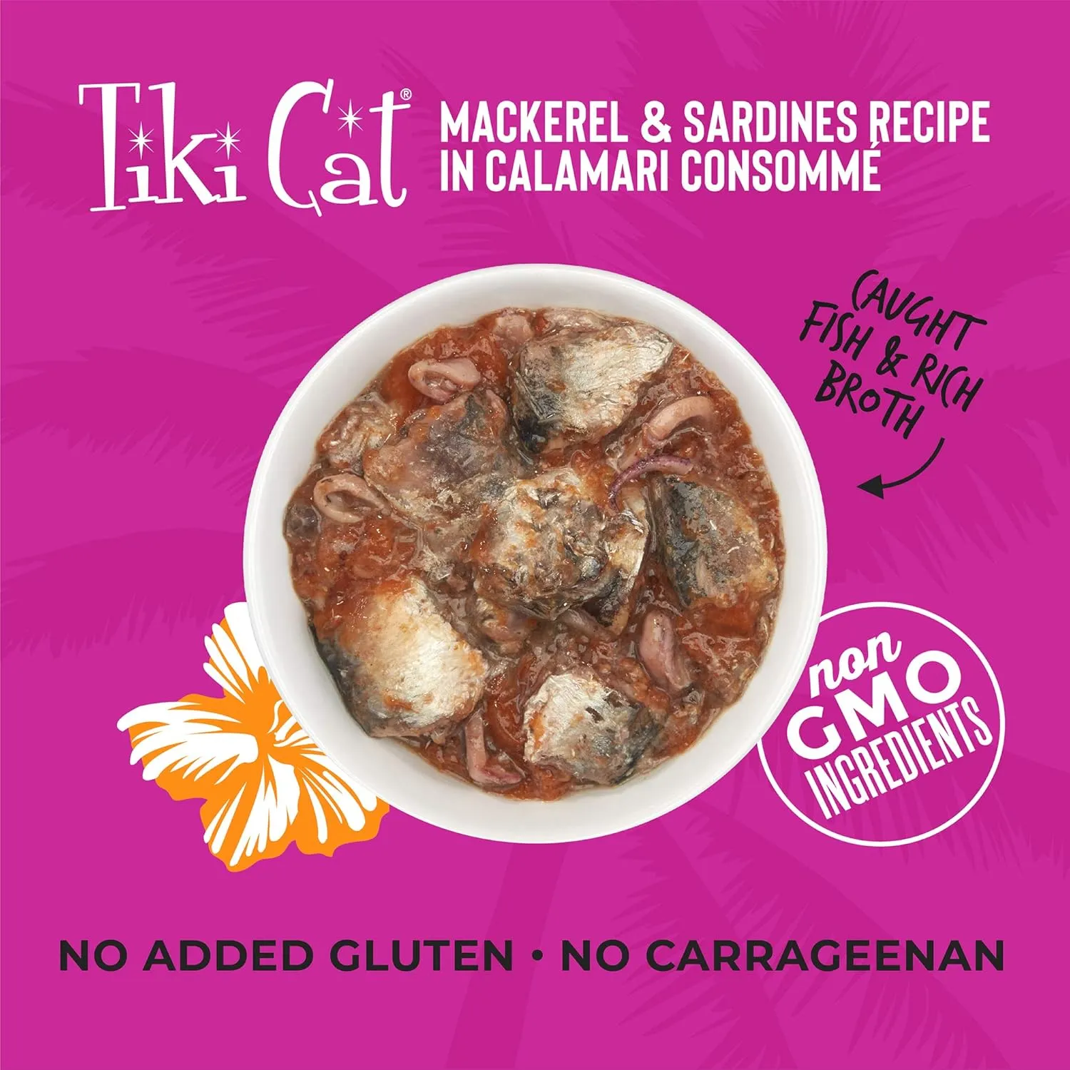 Tiki Cat Grill, Mackerel & Sardines, High-Protein and 100% Non-GMO Ingredients, Wet Whole Foods Cat Food for All Life Stages, 6 oz. Cans (Pack of 8)
