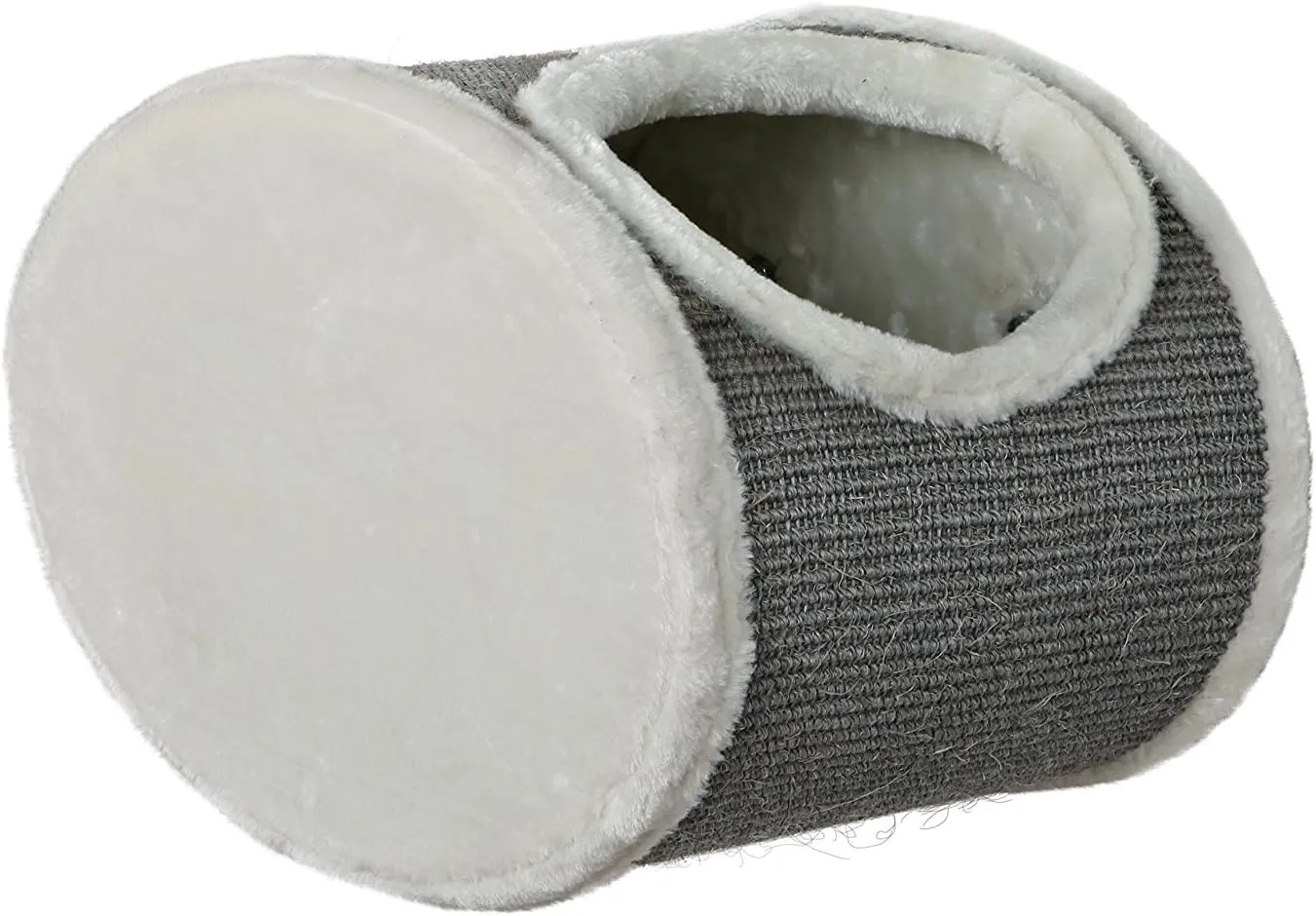 TRIXIE Wall Mounted Cat Lounge Set, Hammock and Condo with Two Steps, Cat Furniture, Scratching Post, Gray