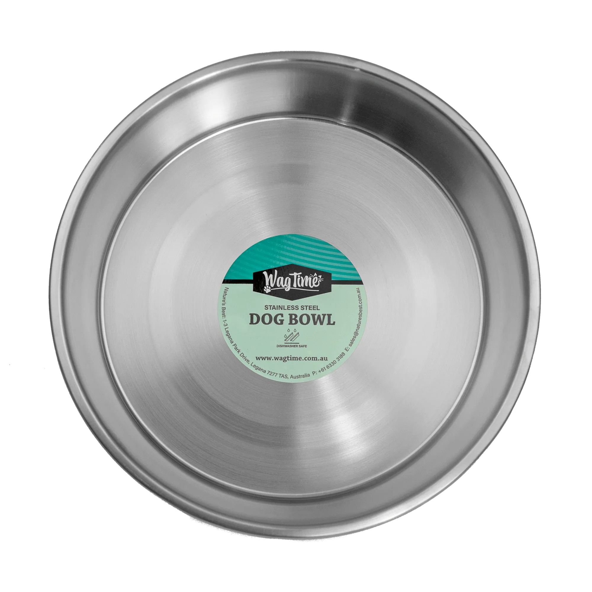 WagTime - Black Stainless Steel Dog Bowl (Large)