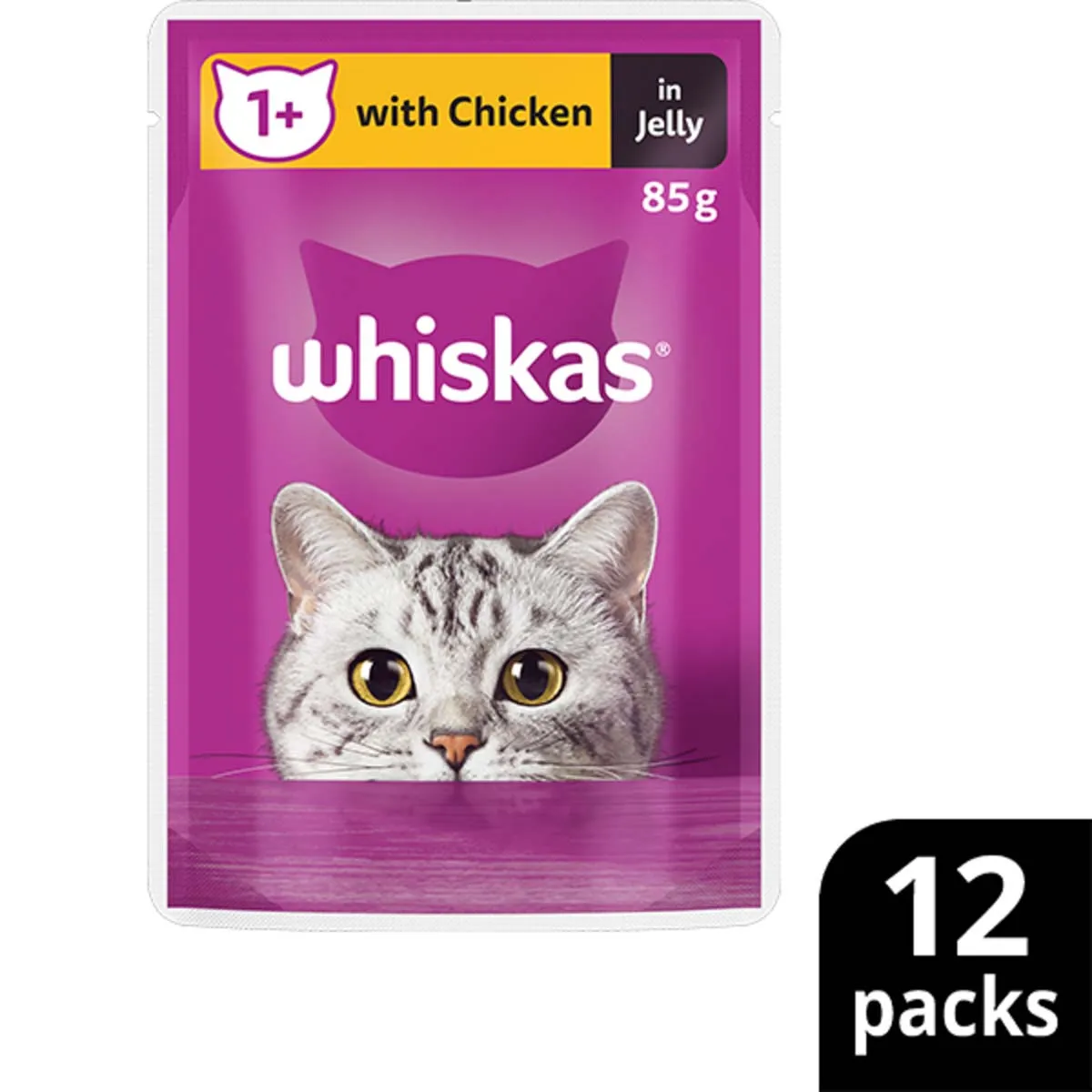 Whiskas Favourites 1  Chicken In Jelly 12x85g
