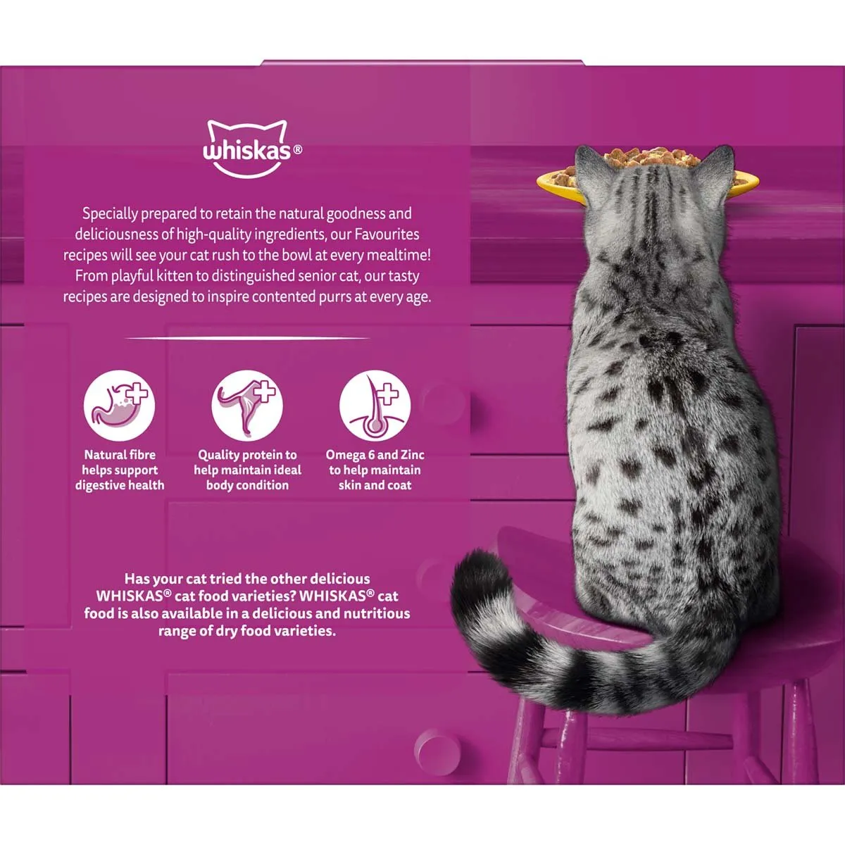 Whiskas Favourites 1  Chicken In Jelly 12x85g