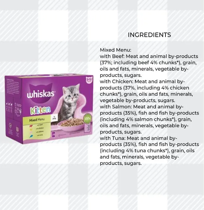Whiskas Kitten Delightful Mixed Pack Of 12 Ocean Fish And 12 Variety Jelly Combined With AETN Creations Chicken Treat, Milky Bites Toy Perfect For Growing Kittens