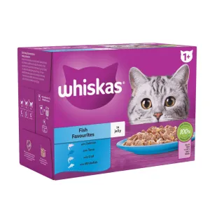 Whiskas Pouch 1  Fish Favourites In Jelly 80x85g