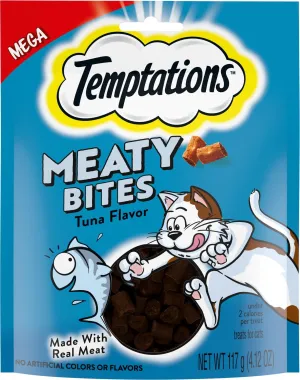 Whiskas Temptations Meaty Bites Tuna Soft and Chewy Cat Treats - 4.12 oz