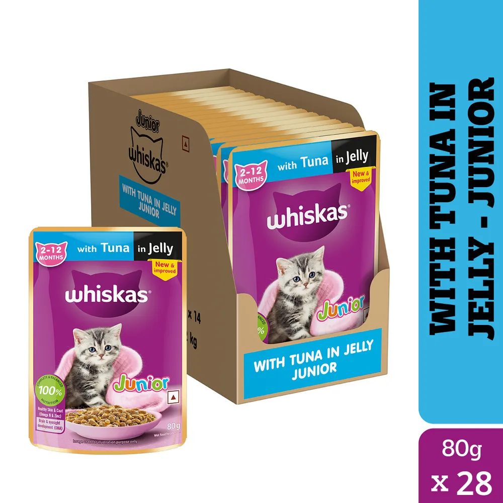 Whiskas Tuna in Jelly Kitten (2-12 Months) Cat Wet Food