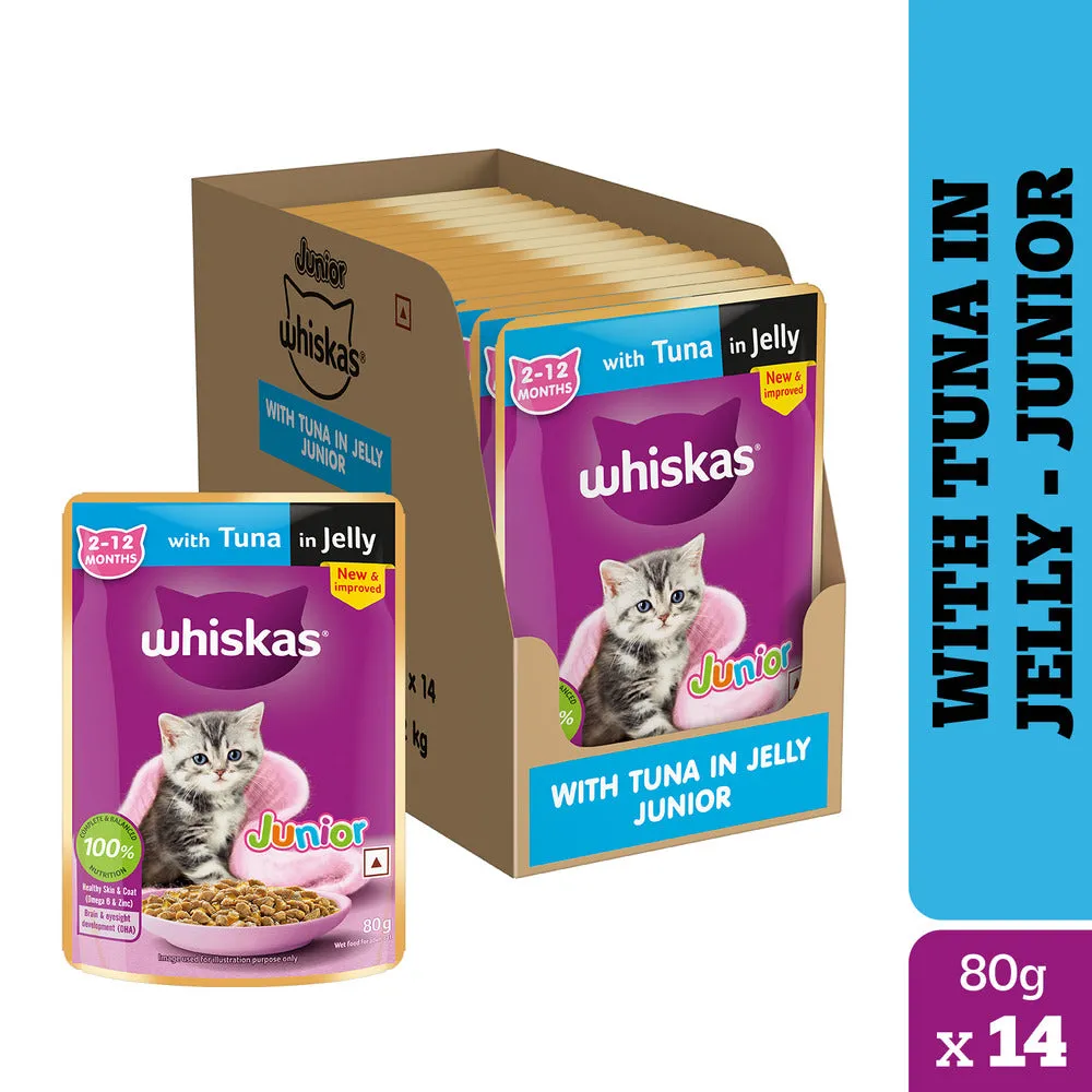 Whiskas Tuna in Jelly Kitten (2-12 Months) Cat Wet Food