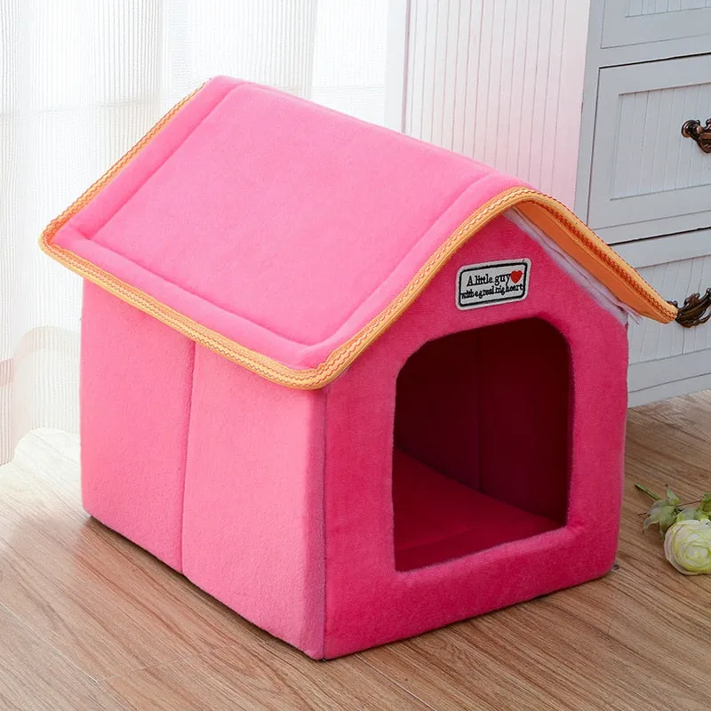 Winter Pet House Foldable Bed
