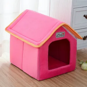 Winter Pet House Foldable Bed